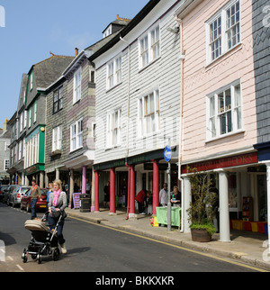 Totnes Stadtzentrum Läden South Devon England UK Stockfoto