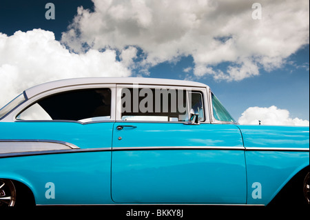 1957 Chevrolet Bel Air. Chevy. Amerikanische Oldtimer. Abstrakt Stockfoto