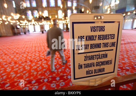 Türkei, Istanbul, Sultanahmet, Camii, Sultan Ahmet, blaue Moschee Stockfoto