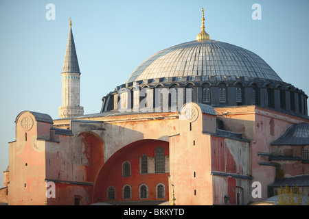 Türkei, Istanbul, Sultanahmet, Sonnenuntergang Aya Sofya, Aya, Sophia Stockfoto