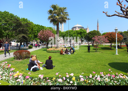 Türkei, Istanbul, Sultanahmet, Frühling, Aya Sofya, Aya, Sophia Stockfoto
