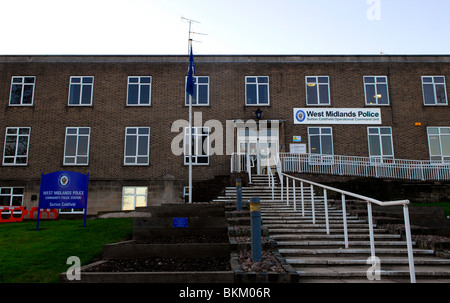 Fassade der Polizeiwache West Midlands, UK. Stockfoto