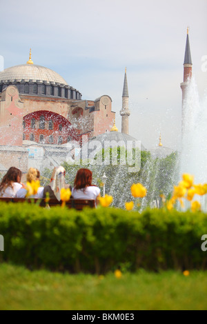 Türkei, Istanbul, Sultanahmet, Parken, Aya Sofya, Aya, Sophia Stockfoto