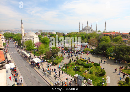 Türkei, Istanbul, Sultanahmet, Camii, Sultan Ahmet, blaue Moschee Stockfoto