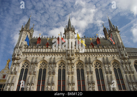 Detail der Brügger verzierten Rathaus Stockfoto