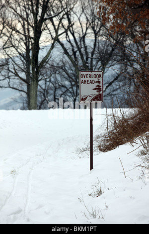 Schneefall in Charlottesville, VA. Stockfoto