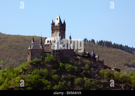 Burg Cochem in Cochem Stockfoto