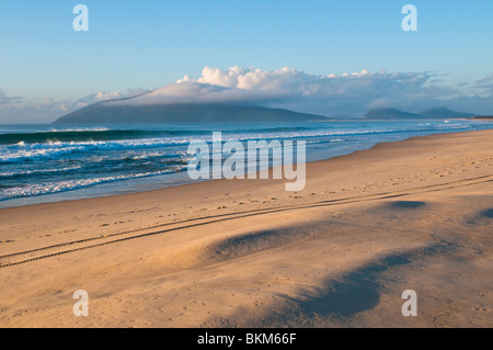 Am frühen Morgen am Strand, Hawks Nest, NSW, Australien Stockfoto