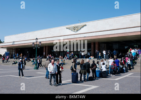 Außenseite des Venedig Santa Lucia Bahnhof in Italien Stockfoto