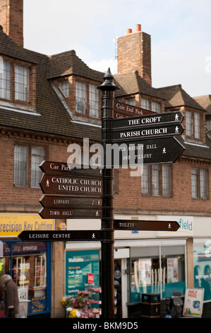 Melden Sie Coleshill Birmingham West Midlands UK Stockfoto
