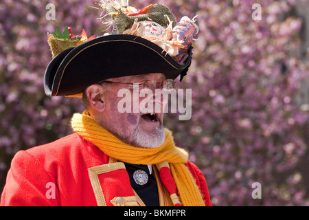 Robin Burfoot Ausrufer von Rochester Sweeps Festival Stockfoto