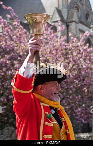 Robin Burfoot Stadtausrufer für Rochester Kent Stockfoto