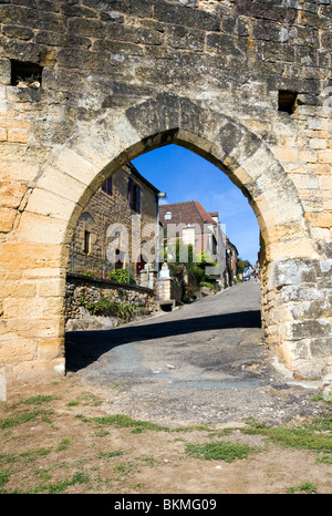 Domme, Dordogne, Aquitaine, Süd-West-Frankreich, Europa Stockfoto