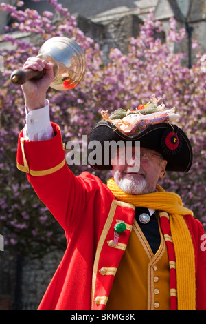 Robin Burfoot Stadtausrufer für Rochester Kent Stockfoto