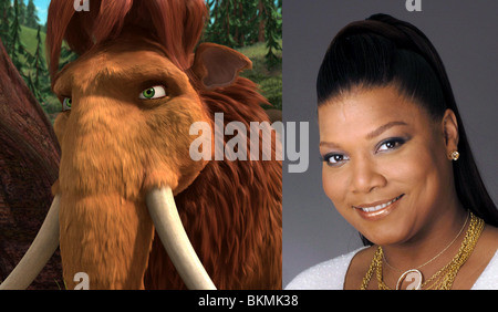 DREHARBEITEN O/S "ICE AGE: THE MELTDOWN" (2006) QUEEN LATIFAH ICEA 001-F04 Stockfoto