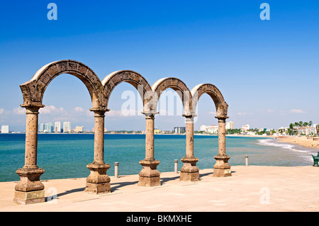 Los Arcos Amphitheater am Pazifischen Ozean in Puerto Vallarta, Mexiko Stockfoto