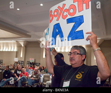 Protest gegen Arizona Zuwanderungsgesetz Stockfoto