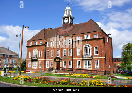 Letchworth Rathaus, Broadway, Letchworth Garden City, Hertfordshire, England, Vereinigtes Königreich Stockfoto