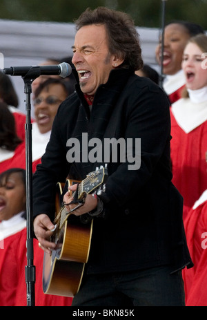 Bruce Springsteen führt beim wir sind ein Konzert. Stockfoto