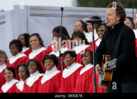 Bruce Springsteen führt beim wir sind ein Konzert. Stockfoto