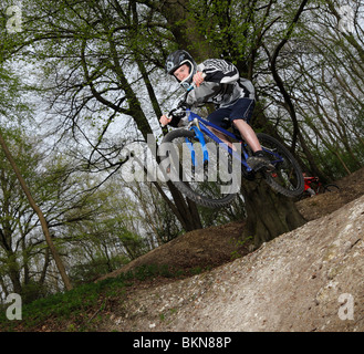 Freeride Dirtbike Pullover. Stockfoto