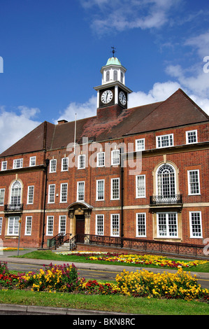 Letchworth Rathaus, Broadway, Letchworth Garden City, Hertfordshire, England, Vereinigtes Königreich Stockfoto