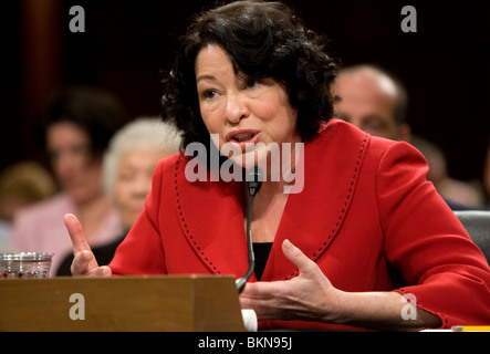 Richter am Obersten Gerichtshof Sonia Sotomayor Stockfoto