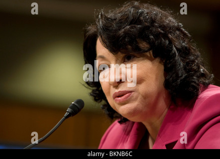 Richter am Obersten Gerichtshof Sonia Sotomayor Stockfoto