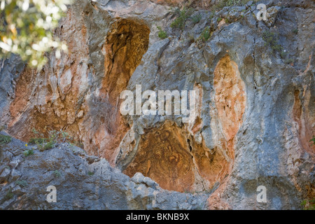 Pla de Petracos, Paleothic Kunst, Höhle Gemälde Comunidad Valenciana, Castell de Castells, Spanien horizontale 106181 Spain10 Stockfoto