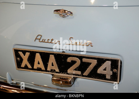 Austin Seven Mini, Chrom Abzeichen Detail Stockfoto