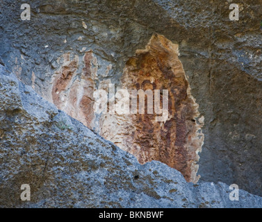 Pla de Petracos, Paleothic Kunst, Höhle Gemälde Comunidad Valenciana, Castell de Castells, Spanien horizontale 106175 Spain10 Stockfoto