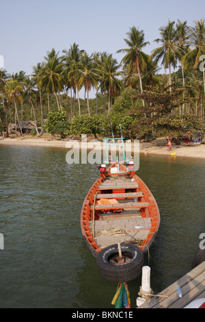 Kaninchen-Insel, auch bekannt als Koh Tonsay, vor der südöstlichen Küste von Kambodscha, ist ein beliebtes Backpacker Urlaubsziel. Stockfoto