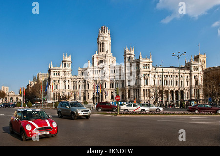 Palacio de Comunicaciones, Madrid, Spanien Stockfoto