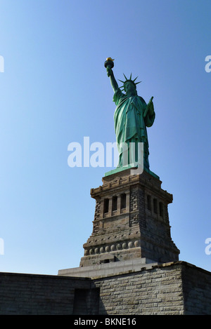 Amerikanische Wahrzeichen, die Statue of Liberty, New York City. Stockfoto