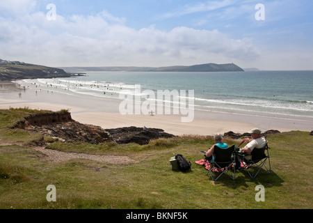 Der Strand von Port Isaac, Cornwall, England, Vereinigtes Königreich Stockfoto