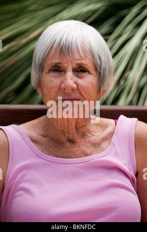 Porträt der Frau reifen Alters Stockfoto