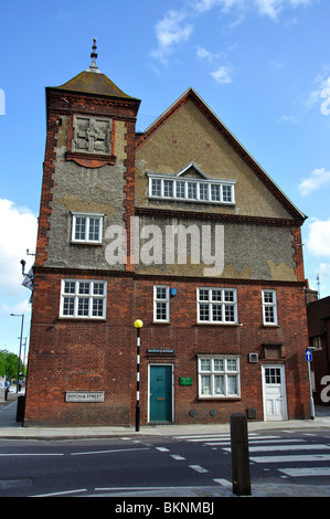 Baldock Town Hall & Museum, Baldock Kreuz, Baldock, Hertfordshire, England, Vereinigtes Königreich Stockfoto