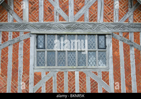 Die Tudor Fachwerk Moot Hall in Aldeburgh, Suffolk Stockfoto