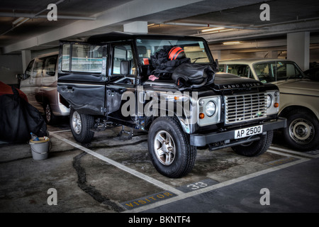 Schwarze Land Rover Stockfoto
