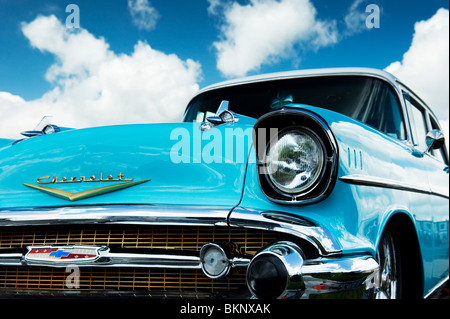 1957 Chevrolet Bel Air. Chevy. Amerikanische Oldtimer Stockfoto