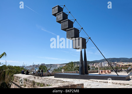 Skulptur: Bou (2007), Santiago Calatrava. Es Baluard Museum für moderne und zeitgenössische Kunst. Palma De Mallorca. Spanien Stockfoto