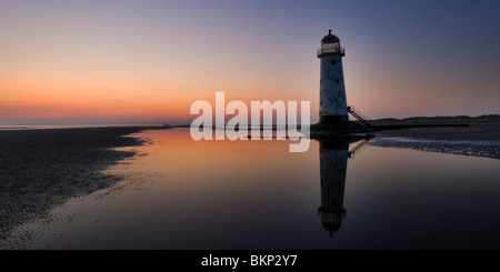 Punkt der Ayr Leuchtturm bei Sonnenaufgang Stockfoto