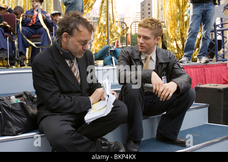 AM SET, FILMEN (ALT), HINTER DEN KULISSEN, O/S "SPIDER-MAN 3 (2007)" SPIDERMAN 3 (ALT) SAM RAIMI (DIR), TOPHER GRACE SPM3 001-35 Stockfoto