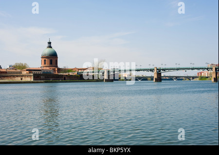 Hopital De La Grave [Dome De La Grave] Garonne Fluß Toulouse Haute-Garonne Midi-Pyrenäen Frankreich [Kuppel des Krankenhauses Grab] Stockfoto