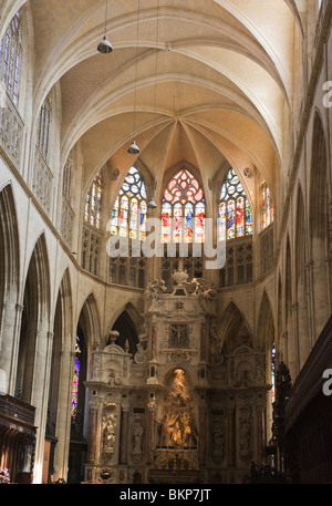 Die schöne Innenausstattung der Kathedrale Saint-Étienne in Toulouse Haute-Garonne Midi-Pyrenäen Frankreich Stockfoto