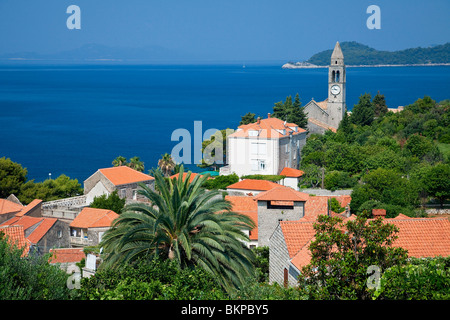 Kroatien, Elafiti Inseln, Lopud Insel Stockfoto