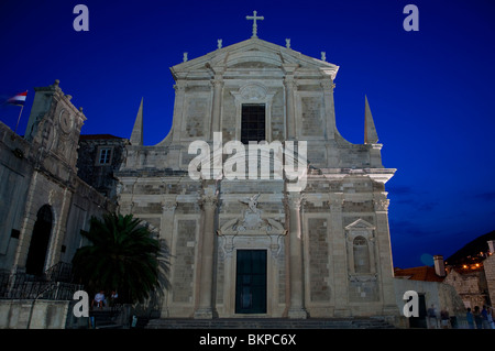 Saint Ignatius Church, historischen Zentrum von Dubrovnik, Kroatien Stockfoto