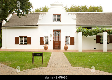 Herrenhaus des Nederburg Wine Estate in Paarl, Westkap, Südafrika. Stockfoto