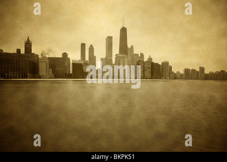 BLICK VOM OLIVE PARK, CHICAGO, ILLINOIS Stockfoto