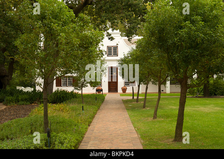 Herrenhaus des Nederburg Wine Estate in Paarl, Westkap, Südafrika. Stockfoto